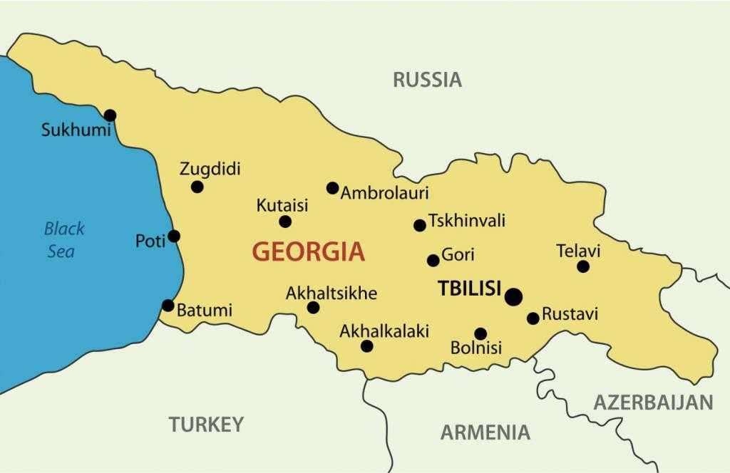 Местоположение Грузии