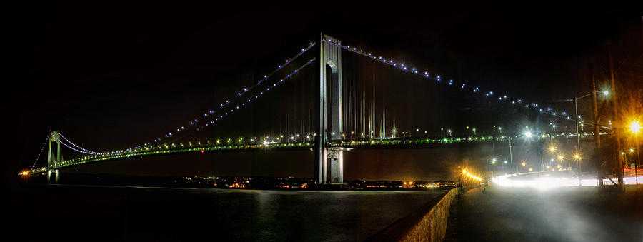 Фото моста ночью