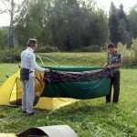 ❶ Как складывать палатку