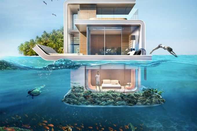 В ОАЭ создают плавучий дом с собственным рифом